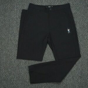 Eastside Golf Pants Mens 30x30 Black Tech Trousers Embroidered Straight